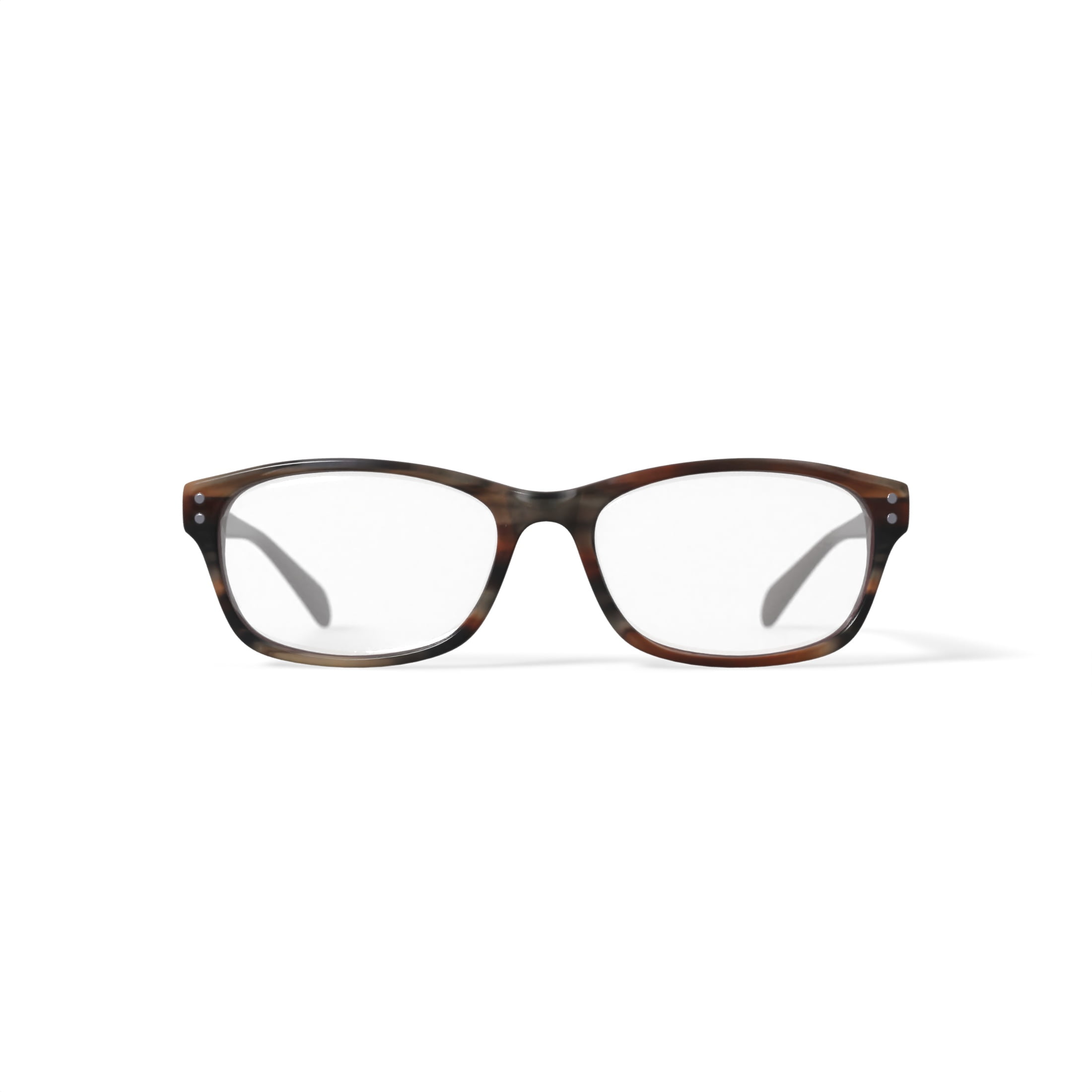 Walmart Women's FM14074 Rectangular Prescription Eyeglasses with Case, Brown