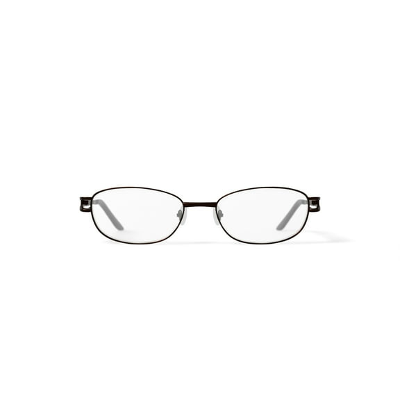 Walmart Women's FM16109 Oval Prescription Eyeglasses with Case, Brown