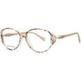 Walmart Women's Eyeglasses, MJ07619, Gold, 5615135, with Case