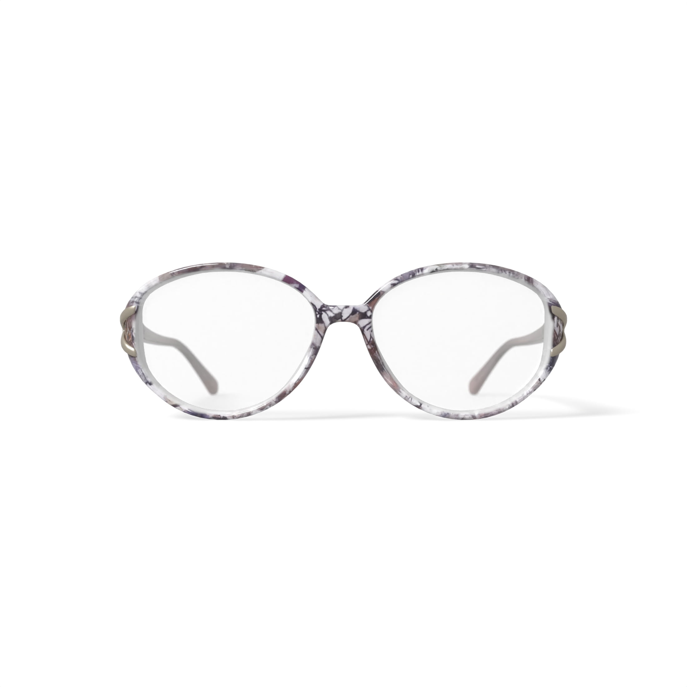 Walmart Women's MJ07619 Oval Prescription Eyeglasses with Case, Purple