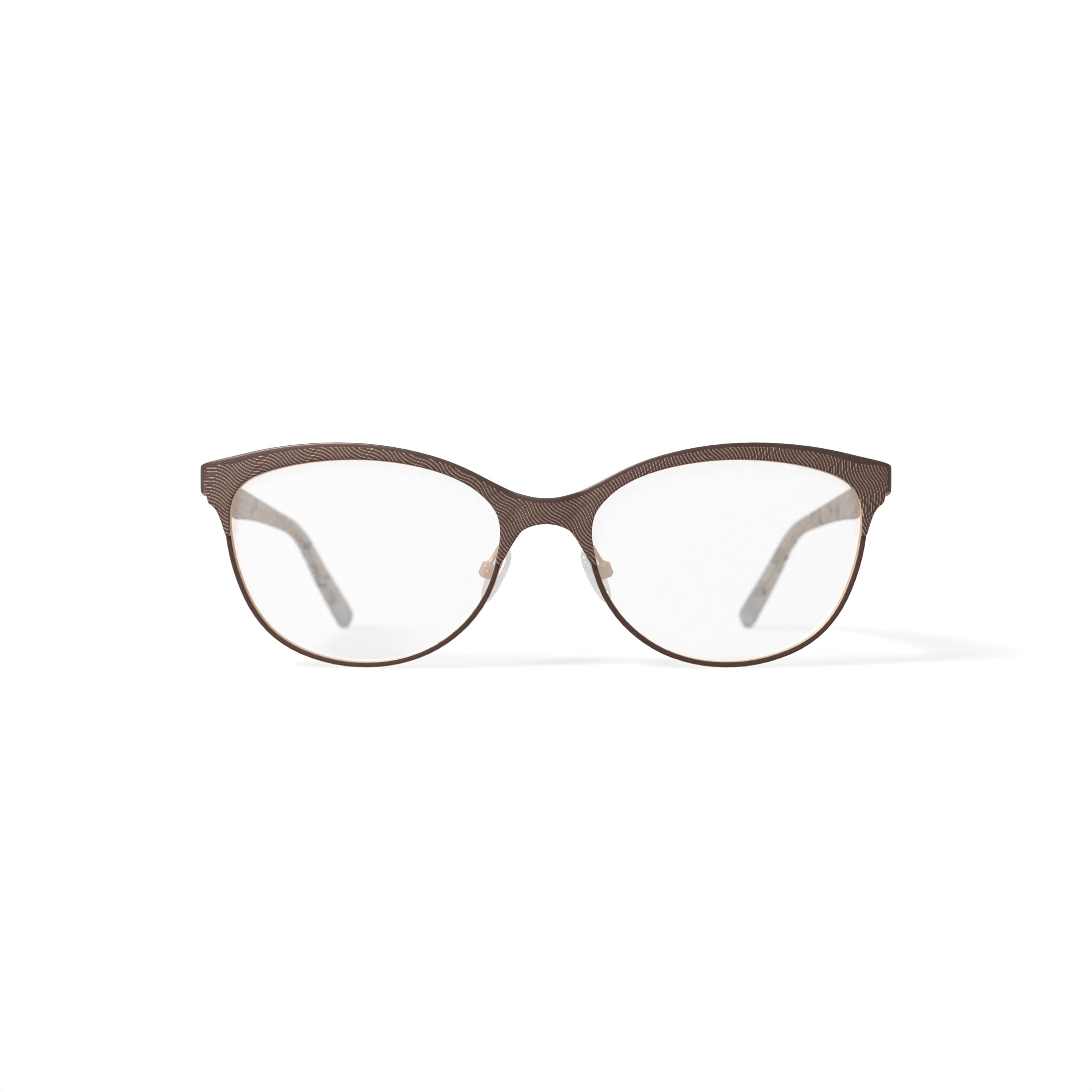 Walmart Women's MK10404 Browline Prescription Eyeglasses with Case, Beige