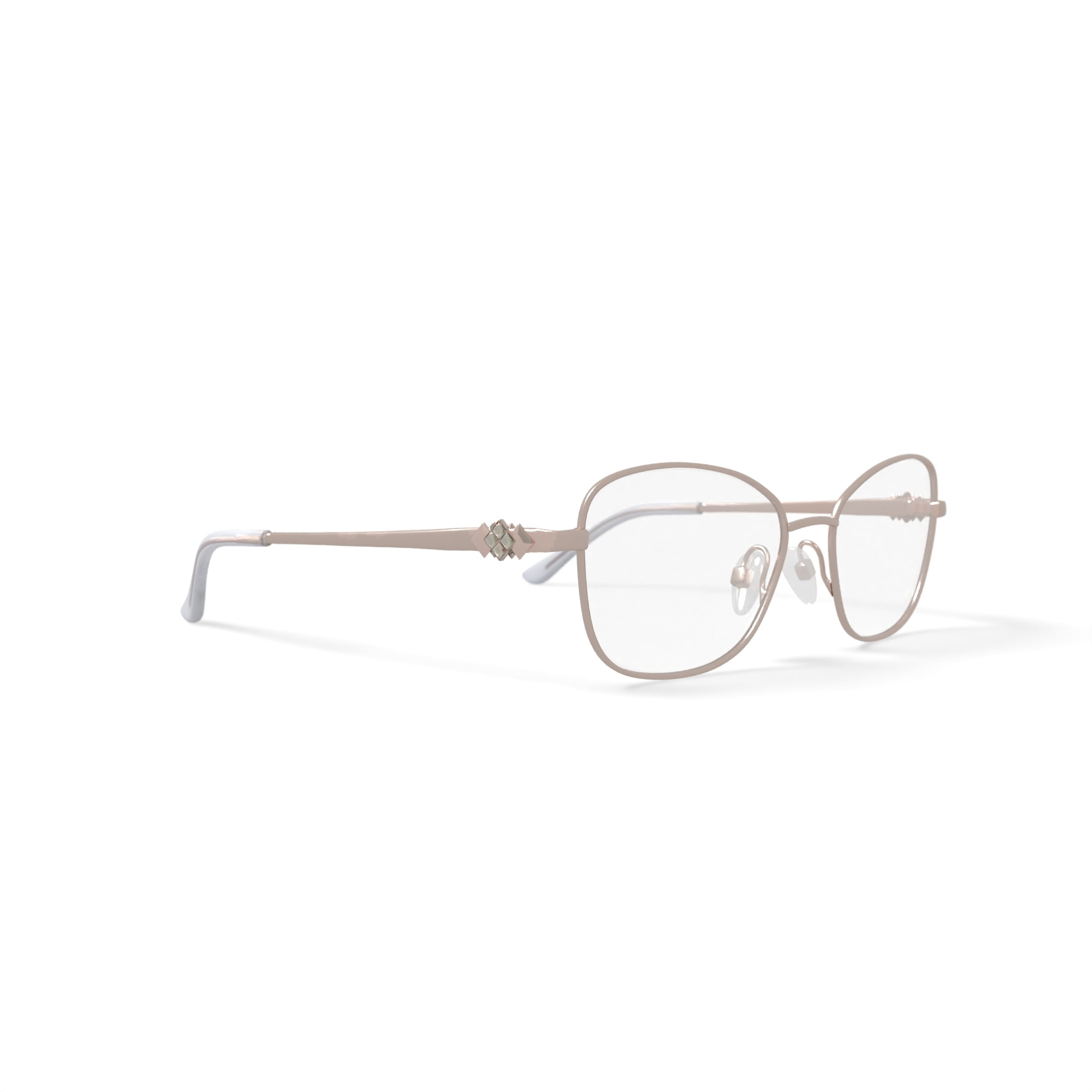 Walmart Women's Eyeglasses, MK10413, Gold, 53-16-135, with Case