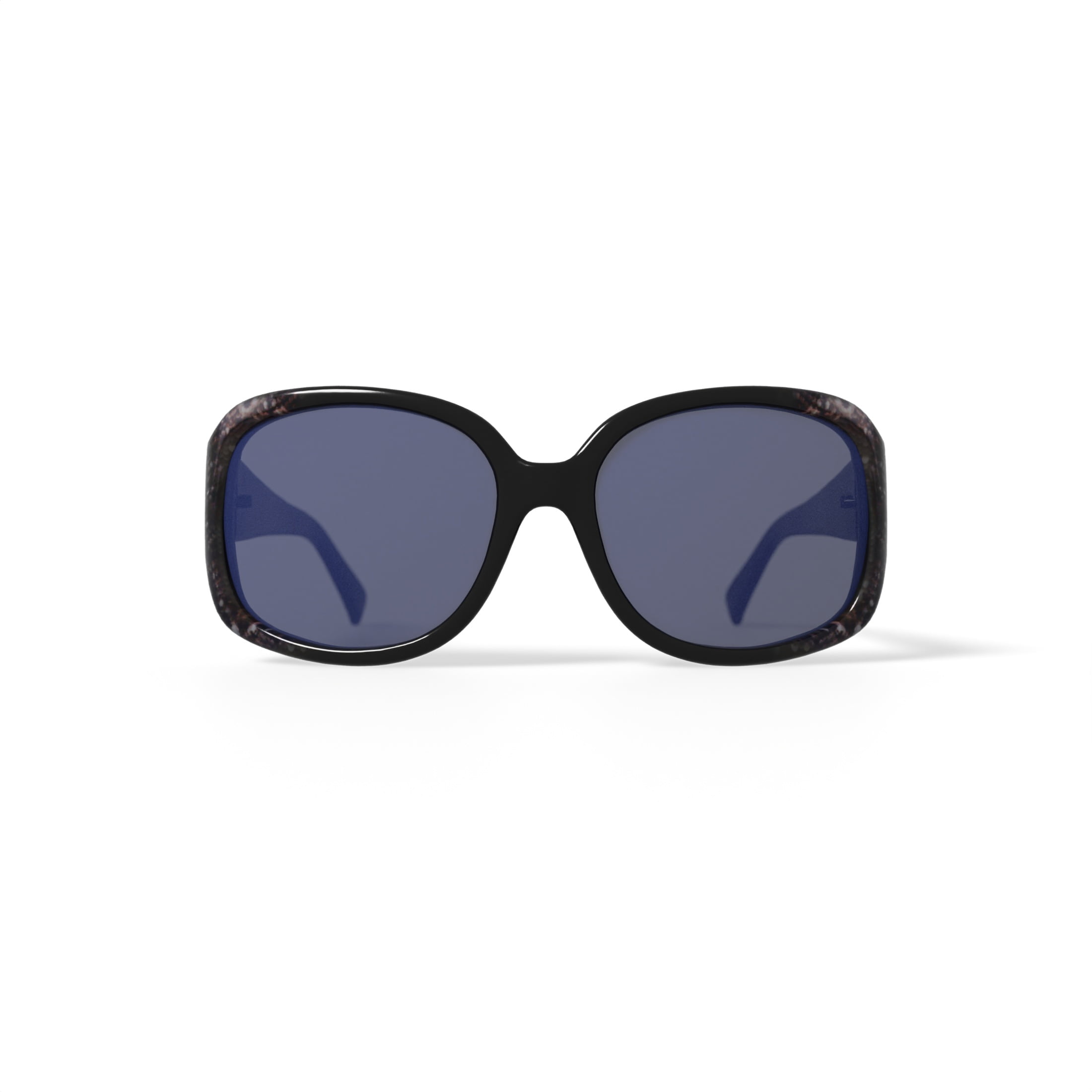 Walmart Women's Fashion Sunglasses, FM13024, 57-16-135, Black, with Case