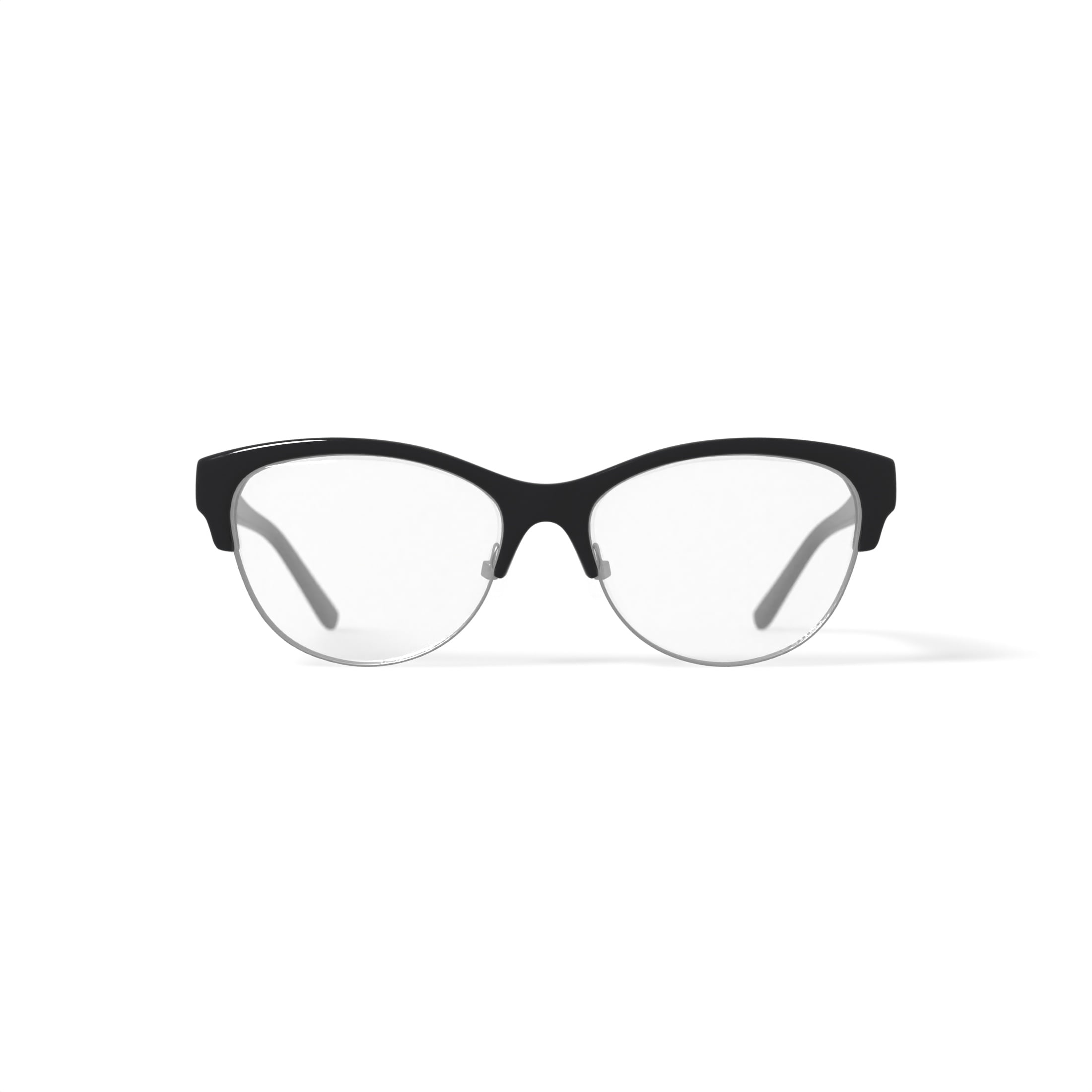 Walmart Women's L5000 Prescription Eyeglasses with Case, Black/Silver