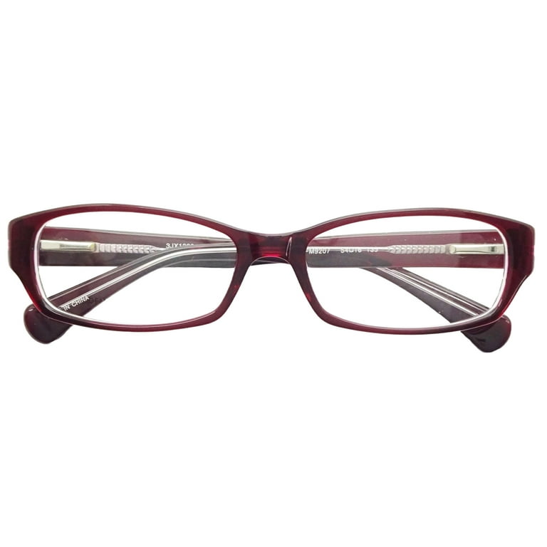 Walmart Women's Glasses, FM9207, Red/Crystal, 54-16-135, with Case