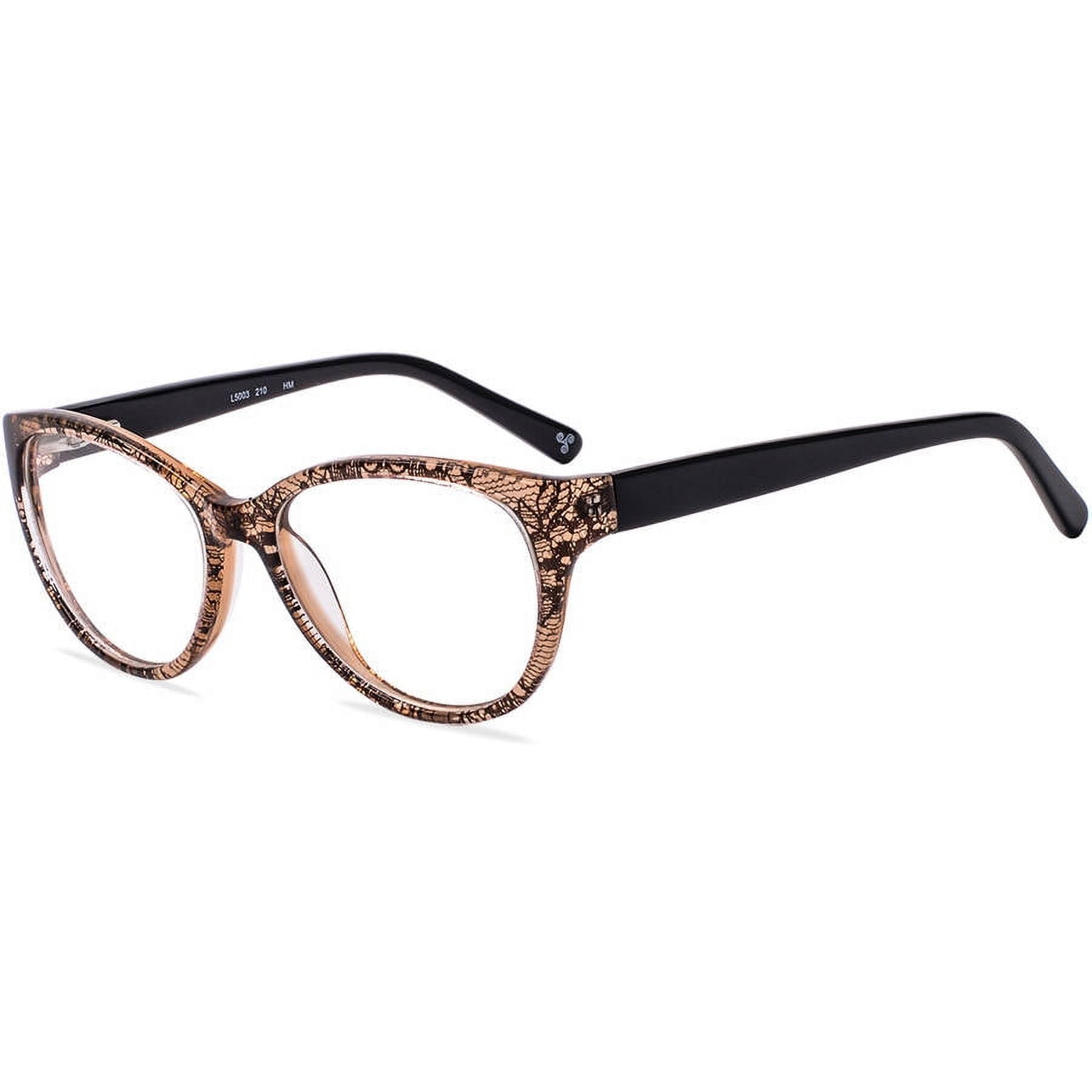 Walmart Women's Prescription Eyeglasses, L5003, Brown, 5116130