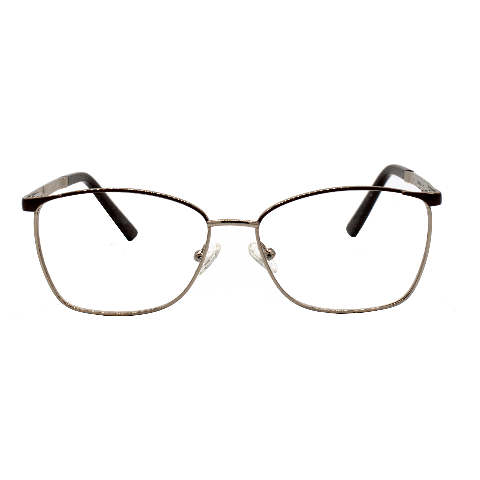 Walmart Women's Rx'able Eyeglasses, WM402155-1, Gold, 55-15-140 - image 1 of 5
