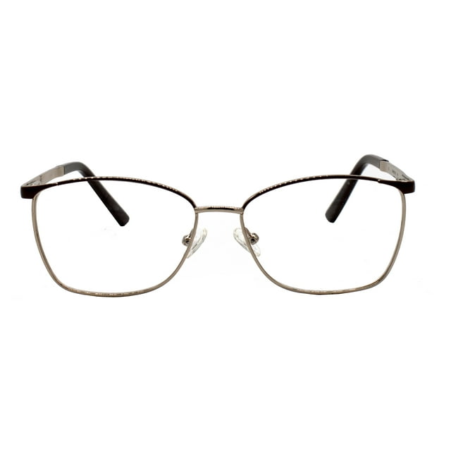 Walmart Women's Rx'able Eyeglasses, WM402155-1, Gold, 55-15-140