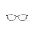 thumbnail image 1 of Walmart Women's WOP64 Square Prescription Eyeglasses with Case, Brown Turquoise, 1 of 6