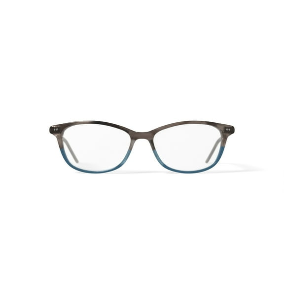 Walmart Women's WOP64 Square Prescription Eyeglasses with Case, Brown Turquoise