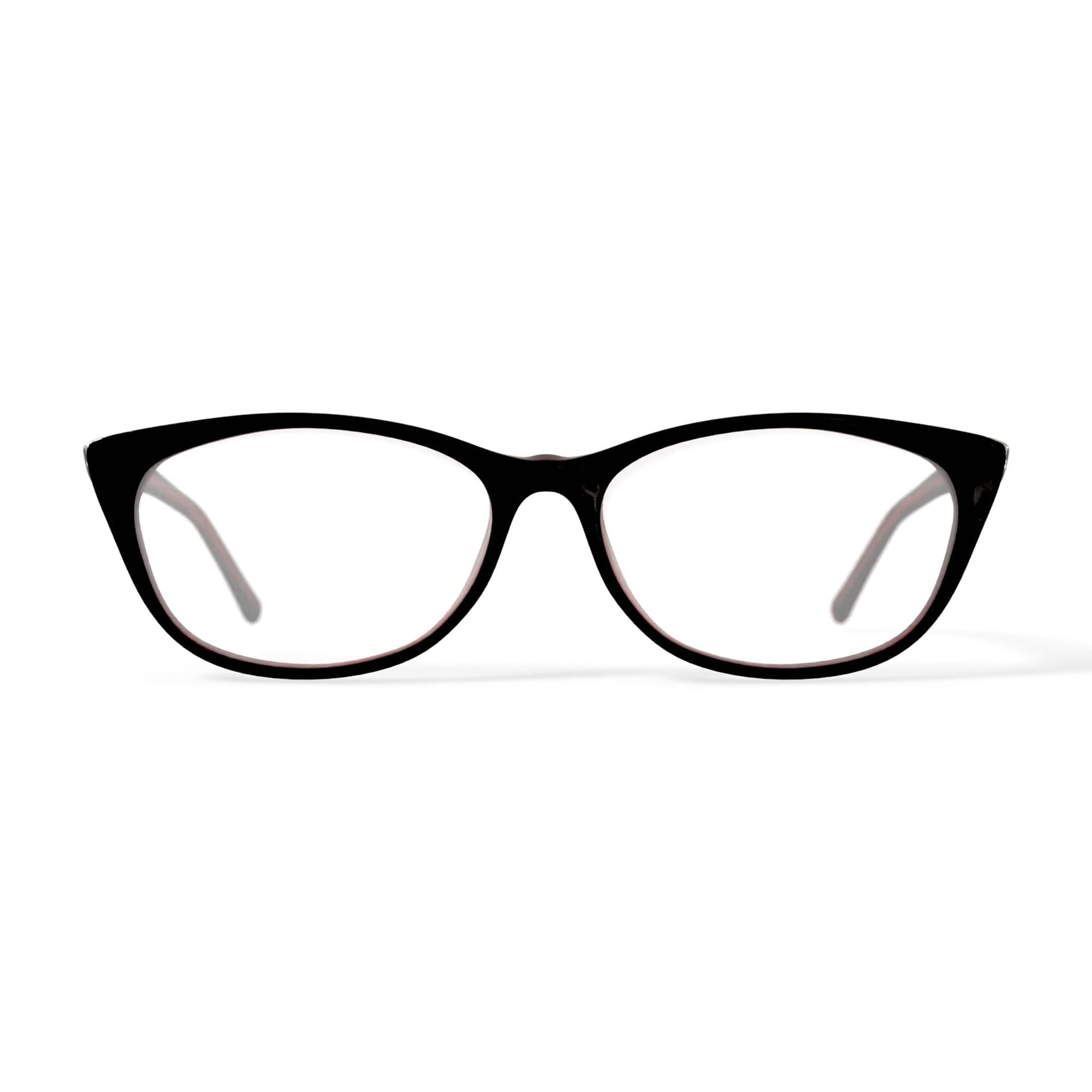 Walmart Women's FM1604 Rectangular Prescription Eyeglasses with Case, Red