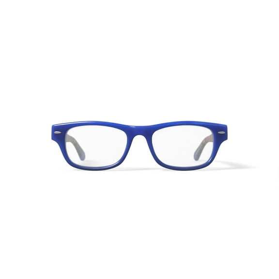 Walmart Youth FM13030 Square Prescription Eyeglasses with Case, Blue/Brown