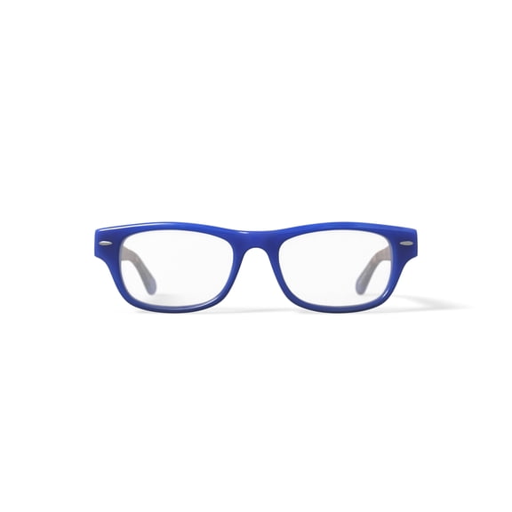 Walmart Youth FM13030 Square Prescription Eyeglasses with Case, Blue/Brown