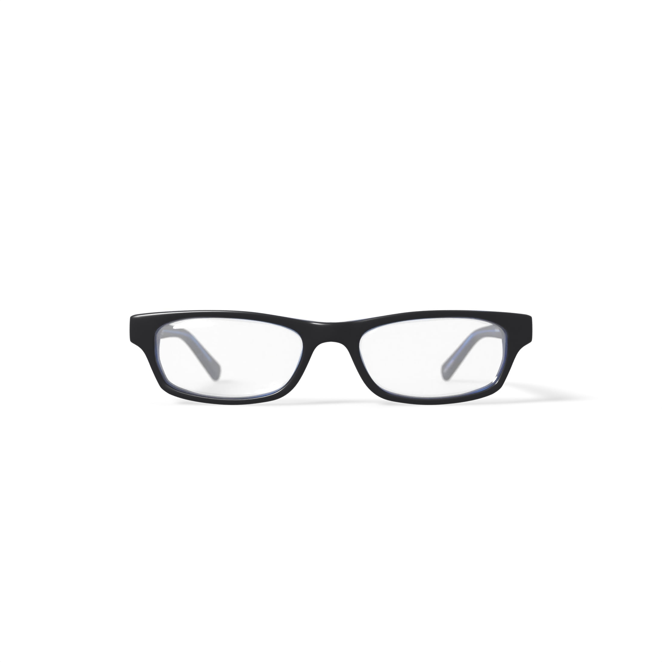 Walmart Youth FM14043 Rectangular Prescription Eyeglasses with Case, Black/Blue