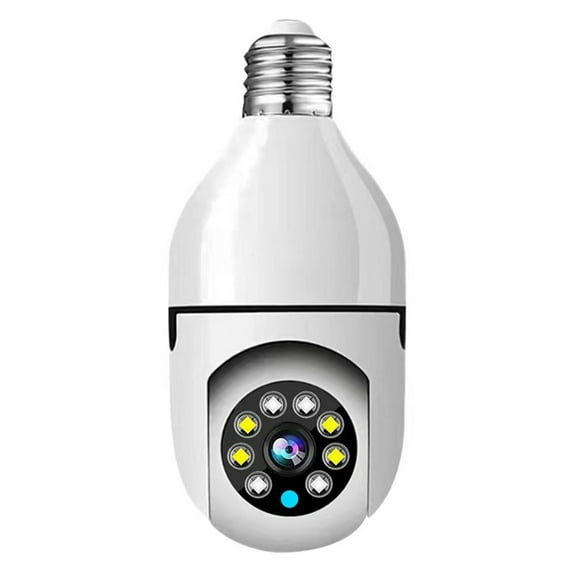 Walmeck 1080P Wireless Bulb Monitor WiFi Smart 2MP Supports Night Vision 2-way Talk Motion Detection & Alarm Mobile APP Remote Monitoring for Home Office Store Supermarket Internet Bar