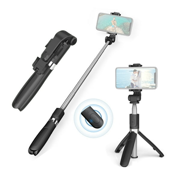 Walmeck 27.5in Selfie Stick Desktop Tripod Gimbal Stabilizer with Telescoping Rod and Phone Clip, Compatible with Android 4.3/ iOS 5.1 System, Ideal for Capturing Memorable Moments