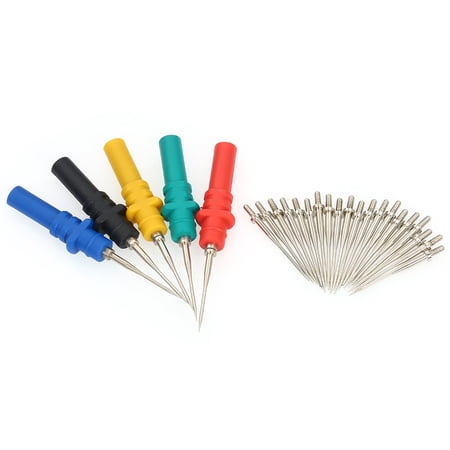 Walmeck 5pcs Oscilloscope Upgraded Version HT307 Automotive Test Accessories Back Pinning Probes Handheld Oscilloscope Probe Oscilloscope Accessories