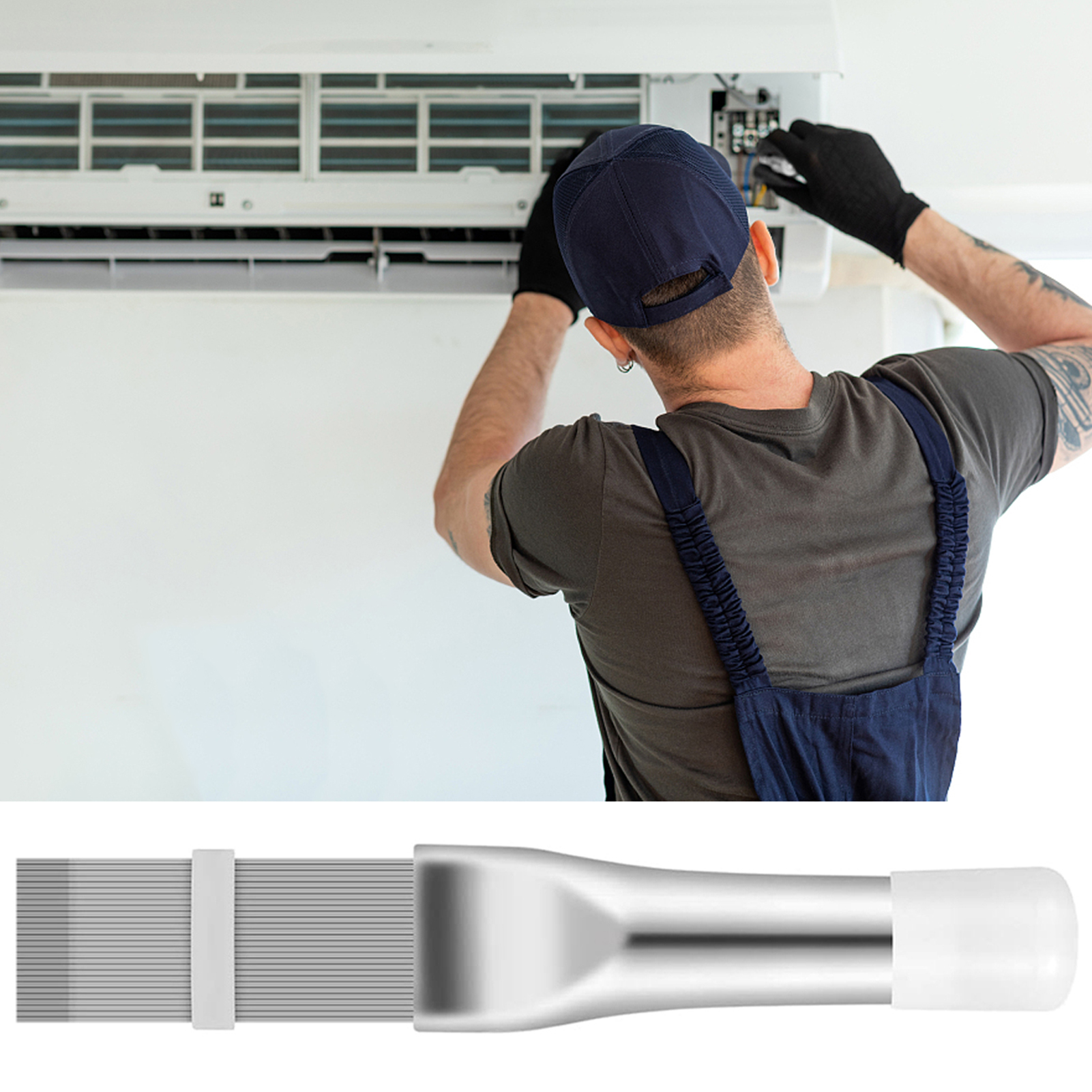 Walmeck 6PCS Air Conditioner Fin Cleaner Set Air Conditioner Condenser