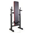 thumbnail image 1 of Walmeck Adjustable Folding Multifunctional Workout Station Adjustable Workout Bench with Squat Rack - balck red, 1 of 7