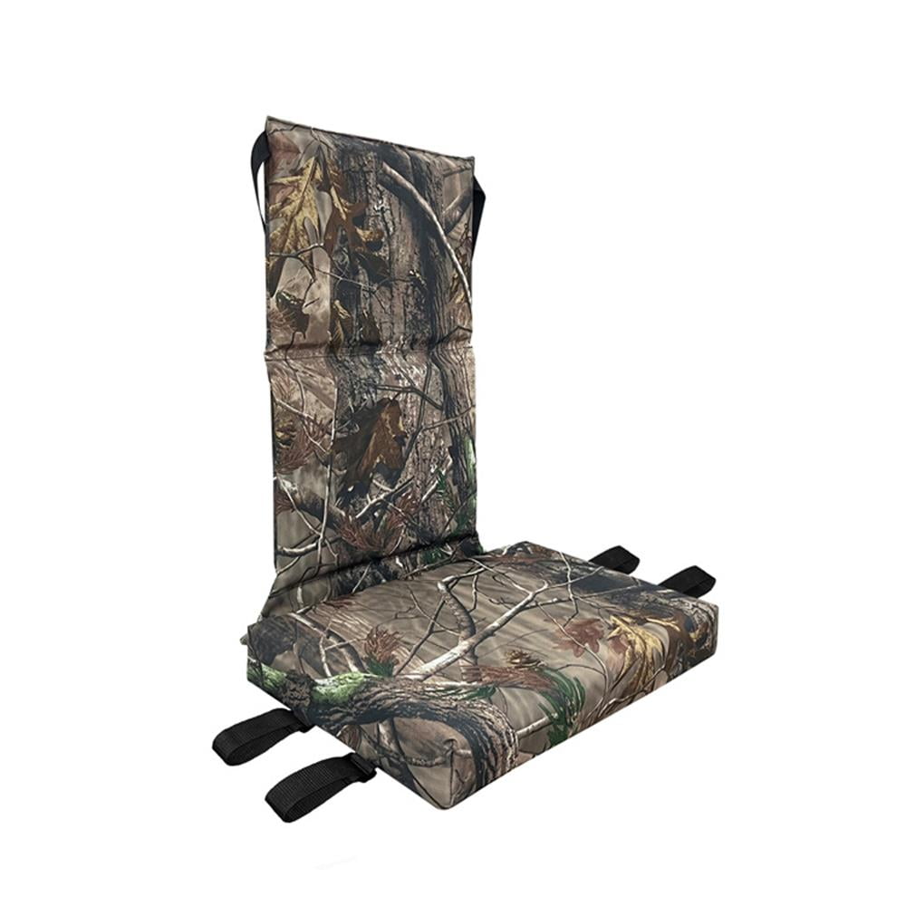 Walmeck Adjustable Strap Tree Stand Seat Cushion, Zippered, Camouflage Design for Camping