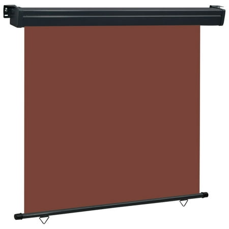 Walmeck Balcony Side Awning 63".4" Brown