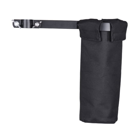 Walmeck Drum Stick Holder Drumstick Bag 600D with Aluminum Alloy Clamp for Drum Stand