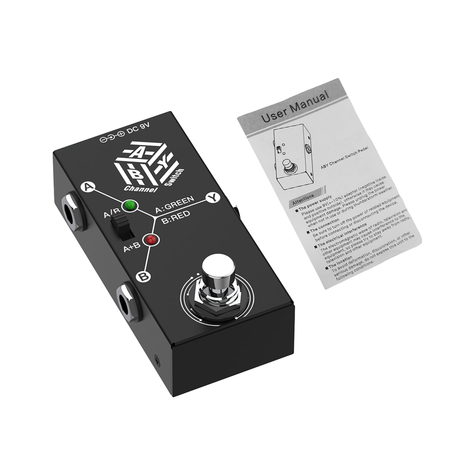 Walmeck Effect Pedal,Pedals ABY Box ABY Box Line Switch Pedal Metal Box