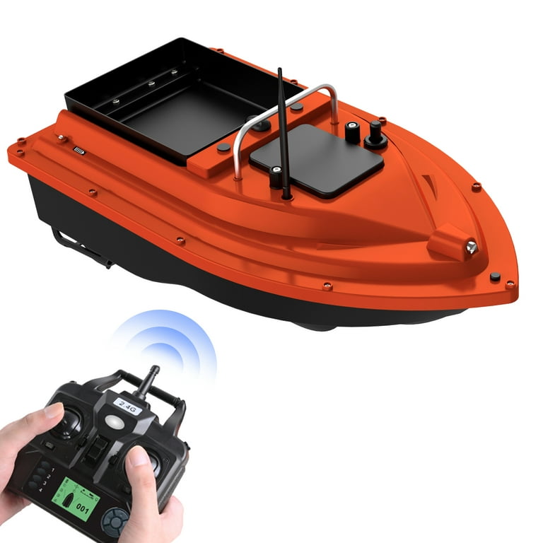 Walmeck GPS Fishing Bait Boat Remote Control Ship with Large Bait