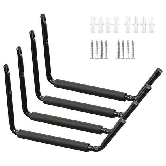 Walmeck Kayak Storage Racks Heavy Duty Wall Hooks for Canoe Kayak, 4pcs, Garage Hangers