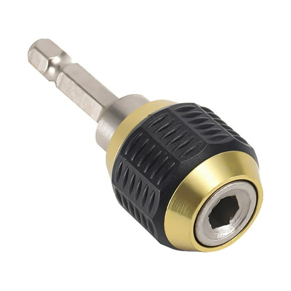 Walmeck Quick Change Bit Holder 14 Inch Hex Shank Drill Bit Extension Chuck Adapter Connector Built-in Spring Quick to Install and Release