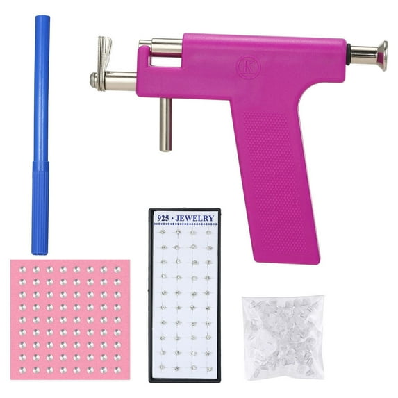 Walmeck Safety Ear Nose Navel Body Piercing Kit Set
