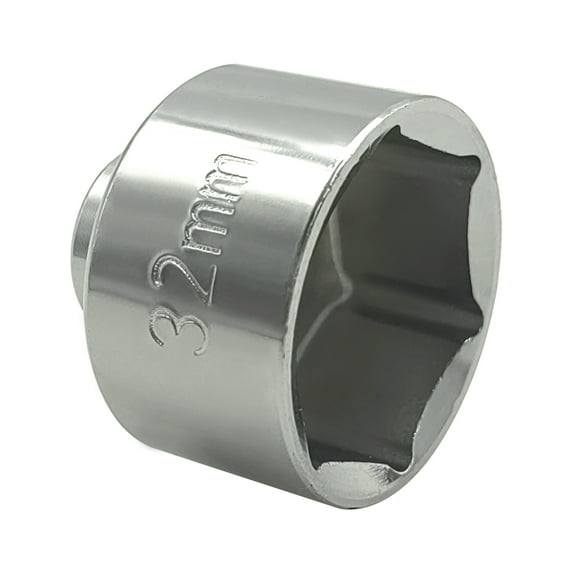 Walmeck Socket,Oil Filter 32mm WrenchLow Profile Oil Socket Low Profile Filter Socket Low Filter WrenchEcotecEcotec