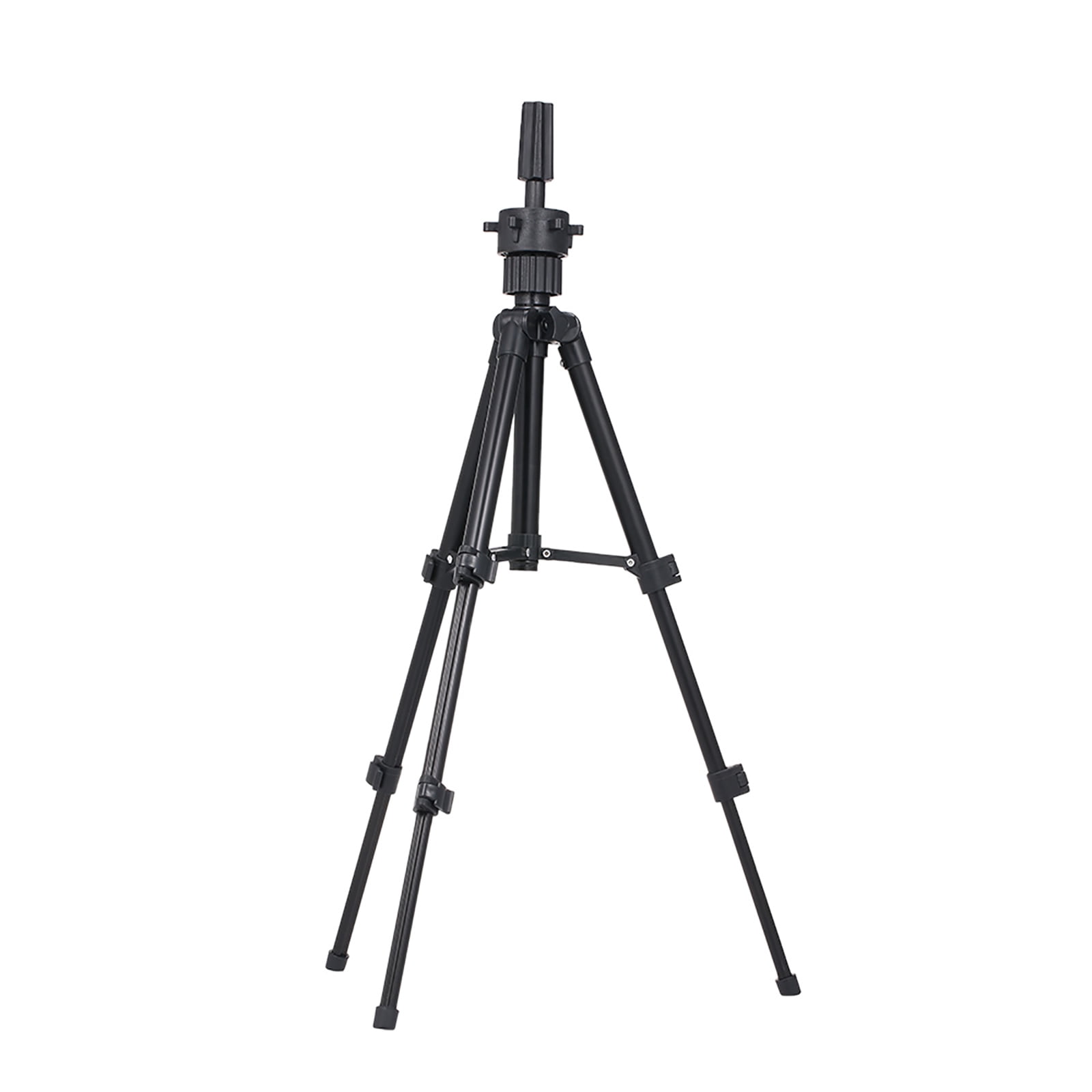 Walmeck Tripod Stand Metal Adjustable Cosmetology Hairdressing Training Mannequin Head Stand for Doll Head Block Head Stand