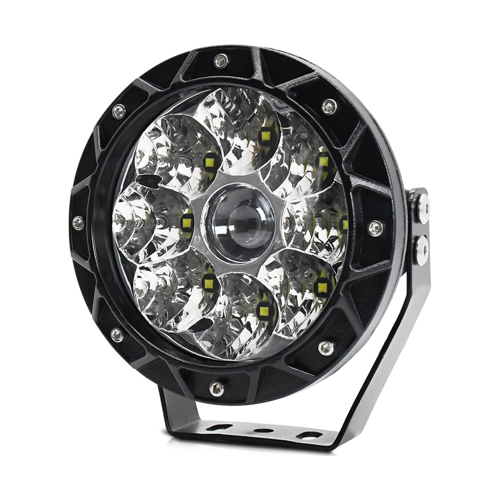 Walmeck Work Light,6000K 140W 5inch IP68 Waterproof Spot Round Work IP68 Spot SUVs ATVs Car