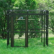 Walnest 87 inch Large Walk in Iron Aviary Bird Cage with 2 Feeding Bowls,Birdcage for Macaws Canaries Parrots Budgie LovebirdsBlack