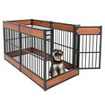 thumbnail image 1 of Walnest Dog Playpen,31.5" Height Dog Pen,6 Panels Dog Fence Exercise Pen with Doors, Heavy Duty, Safe and Sturdy Pet Puppy Playpen for Indoor and Outdoor Use, 1 of 11