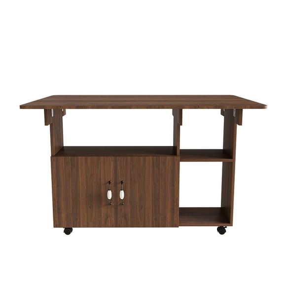 Walnut 3-in-1 Multi-Functional Folding Dining Table