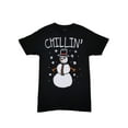 thumbnail image 1 of Walnut & 39th Mens Black Chillin Snowman Christmas T-Shirt Small, 1 of 1