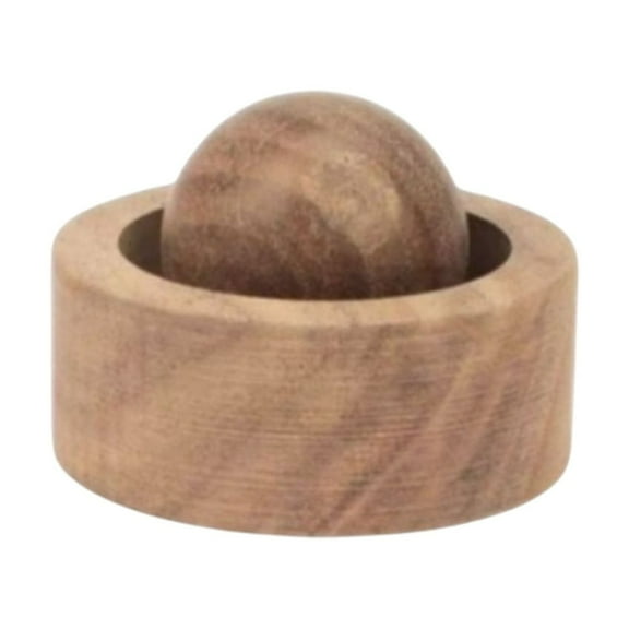 Walnut Aromatic Diffuser Ornament – Natural Wood Home & Car Decoration with Aromatherapy, Peaceful Ambience Enhancer, Stylish Sphere Design for Stylish Spaces and Automotive Interiors