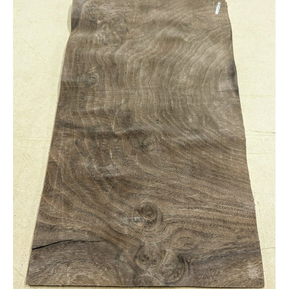 Walnut Burl wood veneer 9" x 15" raw no backing 1/42" thickness A grade sheet