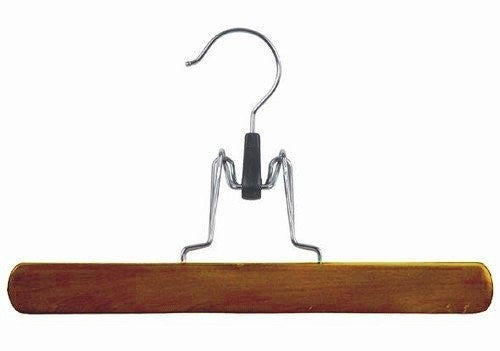 Walnut & Chrome Pant/Skirt Hangers