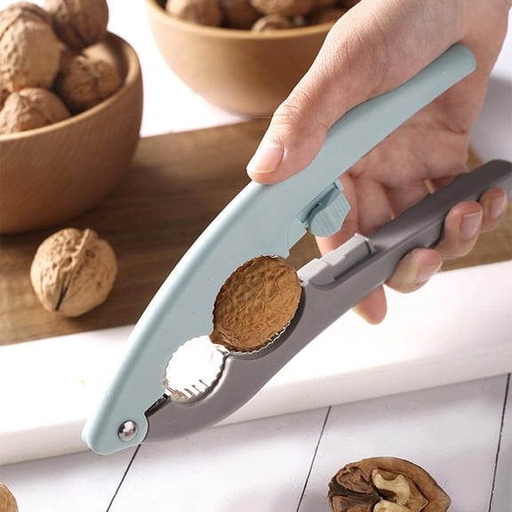 Walnut Clip Nut Sheller, Rvkxad Multifunctional Nutcracker Pliers, Heavy Duty Whole Grain Peel Dried Fruit Hazelnut Cracker for Kitchen