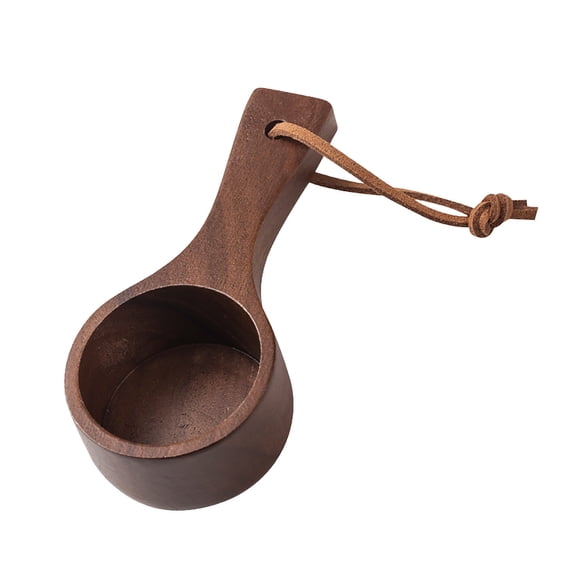 Walnut Coffee Beans Spoon, Solid Wood, Food Grade, Long Handle, Safe for Non-Stick Surfaces