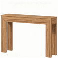 thumbnail image 1 of Walnut Console Table, 47.2” Wide Narrow Entryway Table, Modern Walnut Grain Design, 44LBS Load Capacity, Anti-Tip & Floor-Protected for Hallway/Living Room, 1 of 6