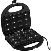 Walnut Cookie Maker 12 Pcs Non Stick, Electric Oreshki Maker Double Sided Walnut Cookie Maker Oreshek Nutty Maker US Plug 110V, 9.06 * 9.06 * 3.15in Granite Oreshki