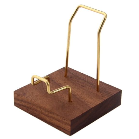 Walnut Crystal Display Stand Collectible Birthday Festival Party Background