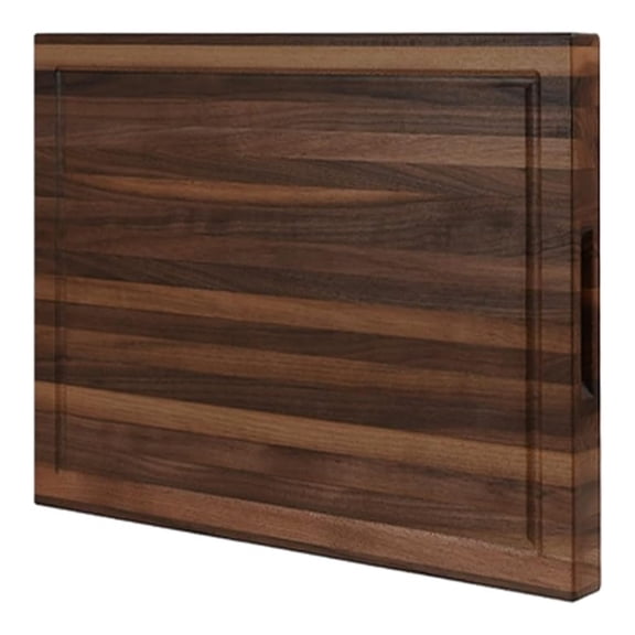 Walnut Cutting Board for Kitchen, USA Grown Hardwood, 16 x 12, with Invisible Inner Handle, Prefinished with Food-Grade Oil, Suitable for Kitchen Edge Grain, 1-1/2" Thick