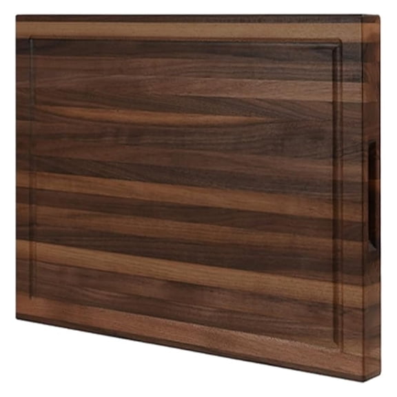 Walnut Cutting Board for Kitchen, USA Grown Hardwood, 16 x 12, with Invisible Inner Handle, Prefinished with Food-Grade Oil, Suitable for Kitchen Edge Grain, 1-1/2" Thick