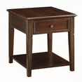 thumbnail image 1 of Walnut End Table with Bottom Shelf - Extra Storage & Durable Design, 1 of 5