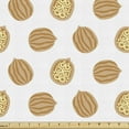 thumbnail image 1 of Ambesonne Walnut Fabric by the Yard Upholstery, Abstract Design Nuts Pattern, 5 Yards, Almond Amber, 1 of 4